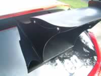 A rear wing custom built for BTCC Honda Civic