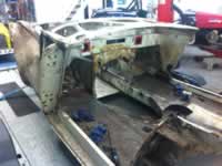 QPrep put a new chassis in an Austin Healey