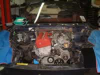 Custom engine for a Mazda MX5